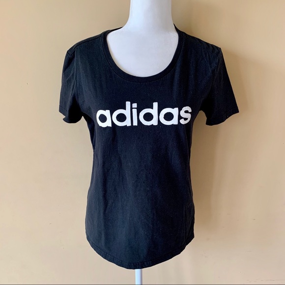 adidas Tops - Adidas Black White Logo Large Shirt Top Tee